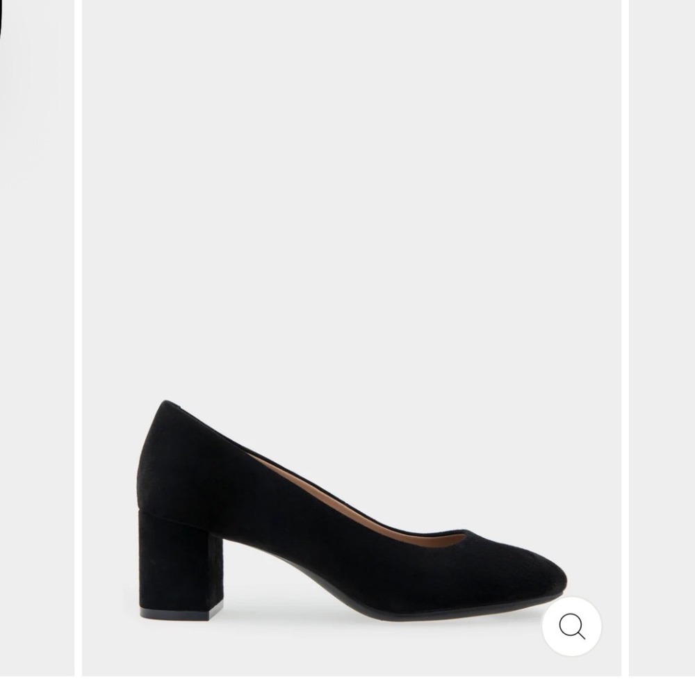 AEROSOLES EBEL PUMPS IN BLACK SUEDE